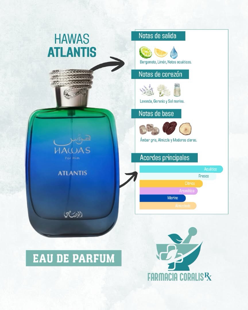 Perfume Rasasi Hawas Atlantis Eau De Hombre - Imagen 2