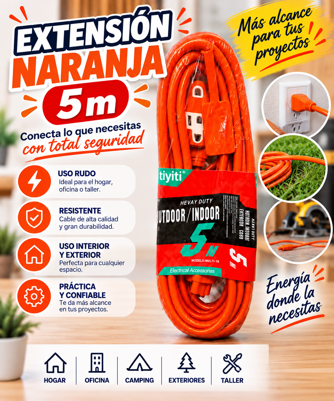 Extension Naranja 5m