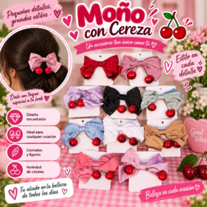 Moño Con Cereza
