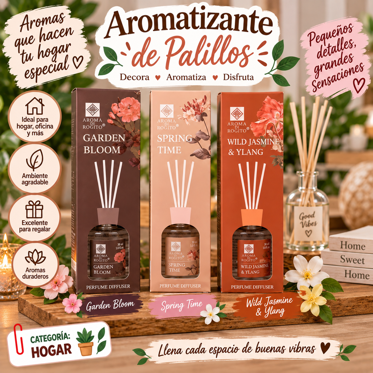 Aromatizante De Palillos 30ml