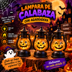 Lampara De Calabaza Con Agarradera