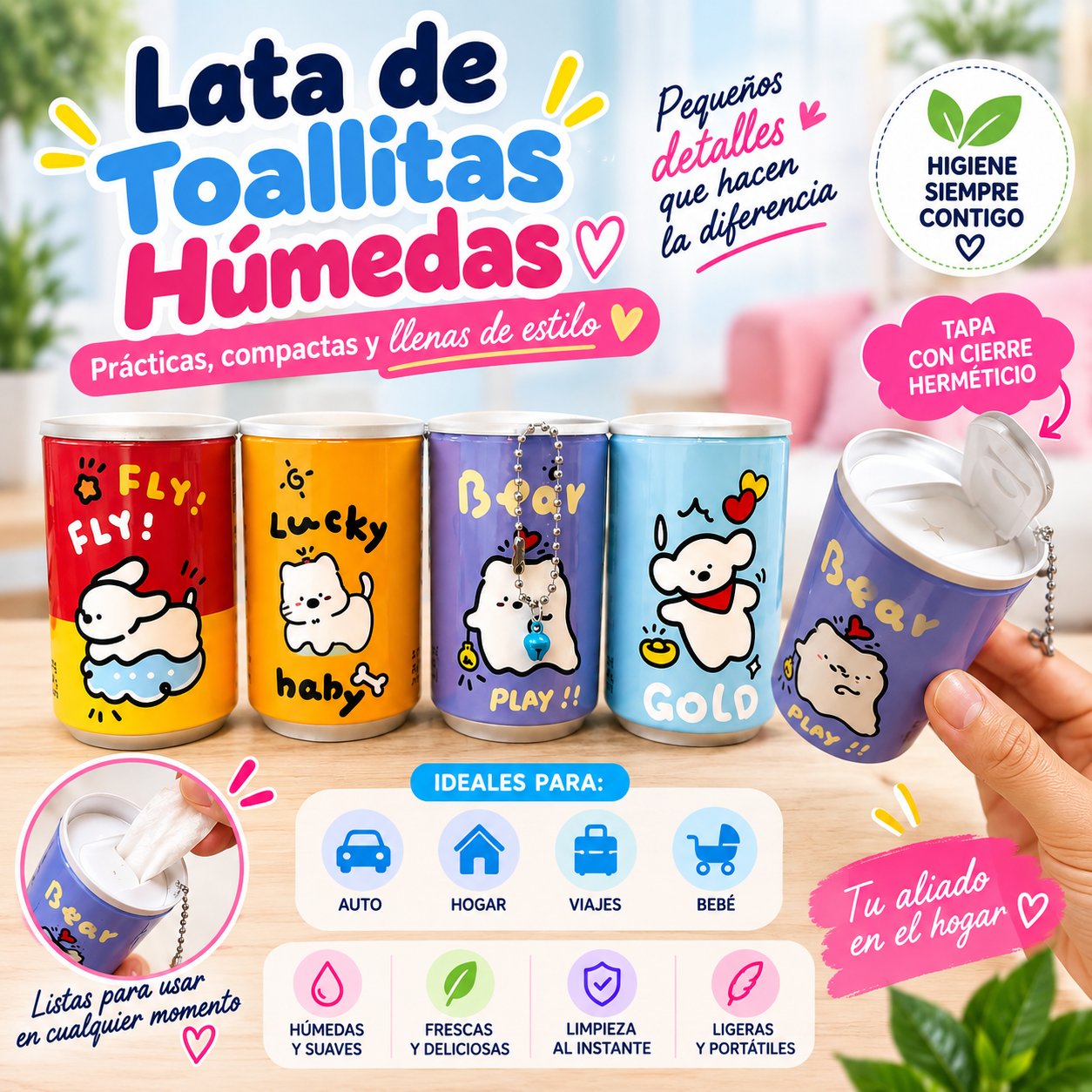 Lata De Toallitas Humedas