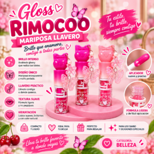 Gloss Rimocoo Mariposa Llavero