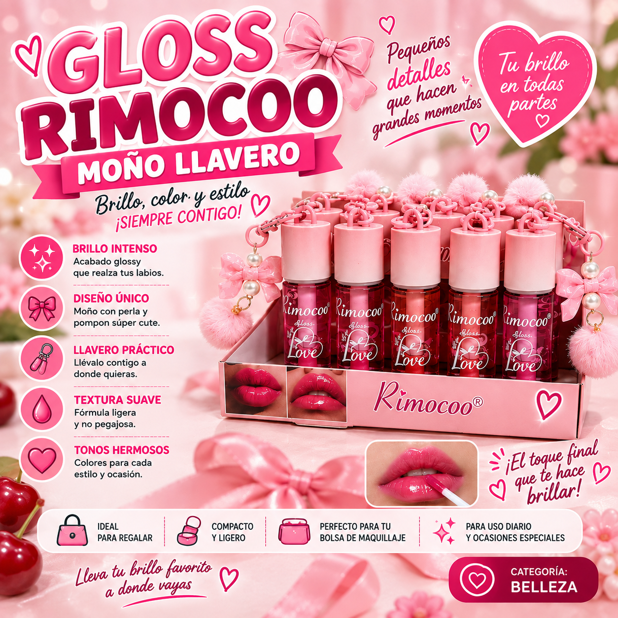 Gloss Rimocoo Moño Llavero