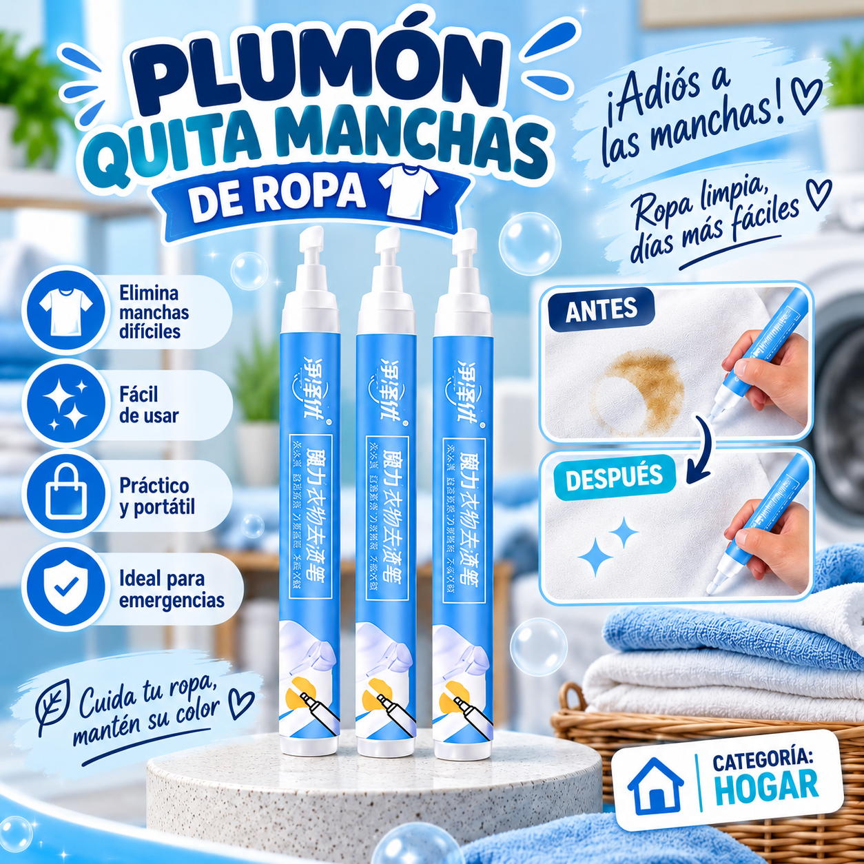 Plumon Quita Manchas De Ropa