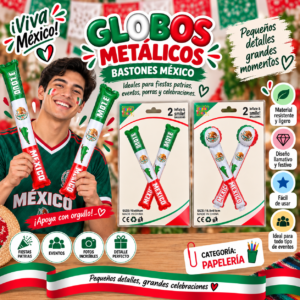 Globos Metalicos Mexico Bastones