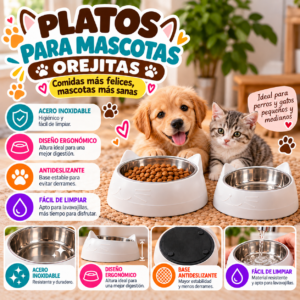 Platos para Mascotas Orejitas
