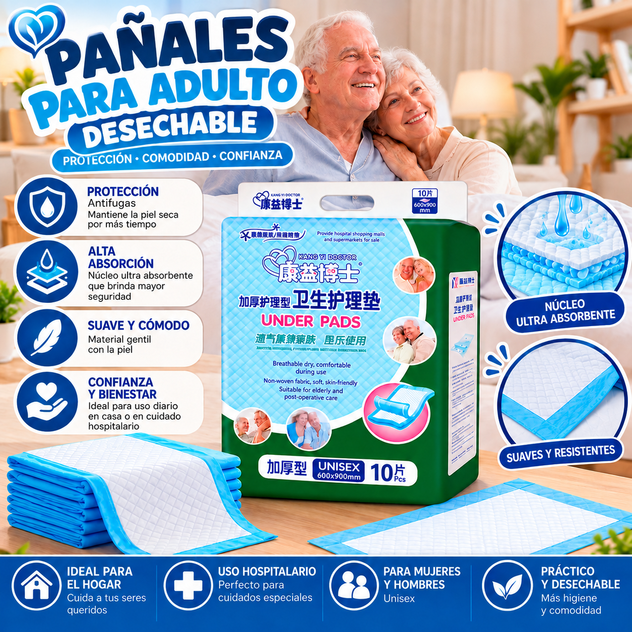 Pañales para Adulto Desechable