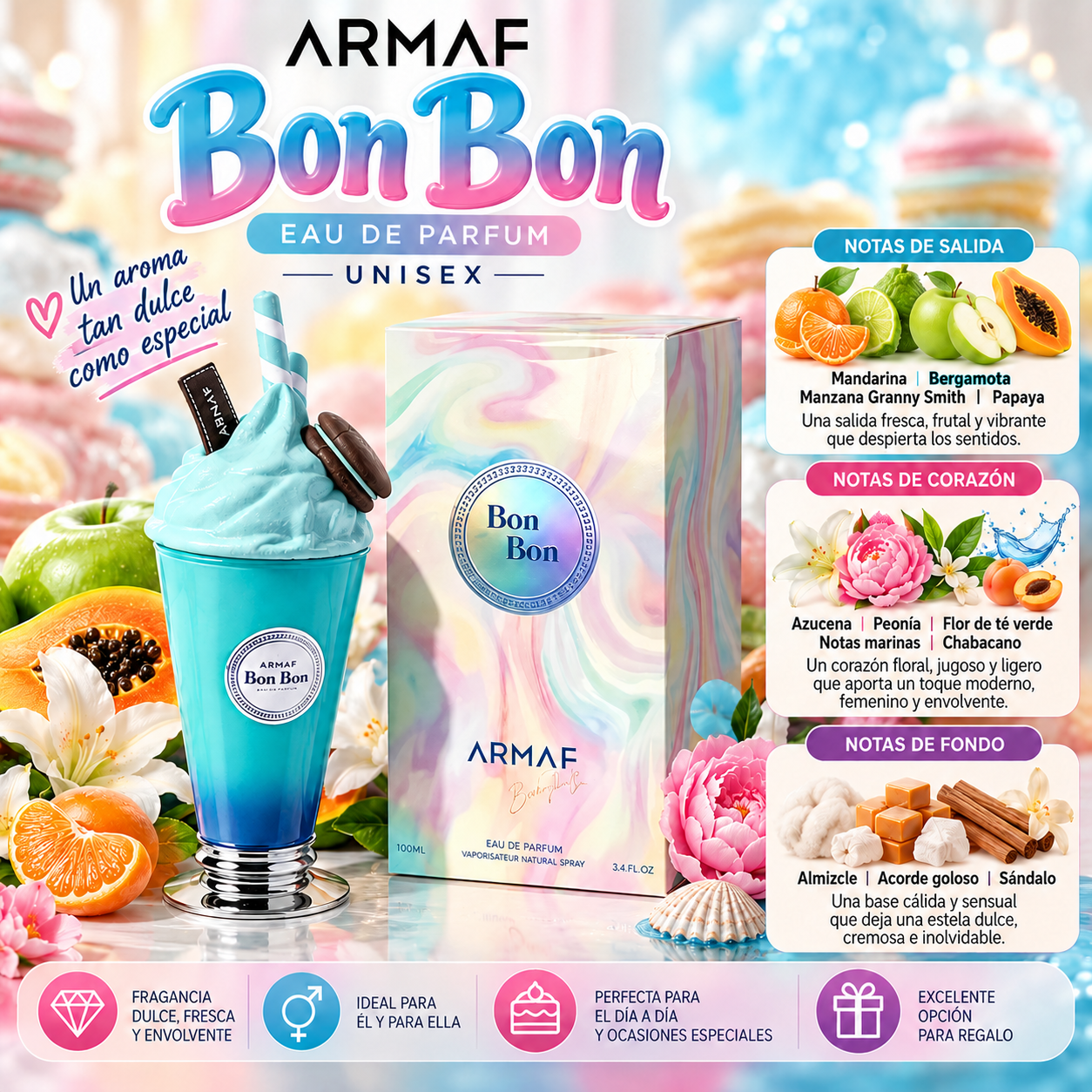 Perfume Armaf Bon Bon: Eau De Parfum Unisex