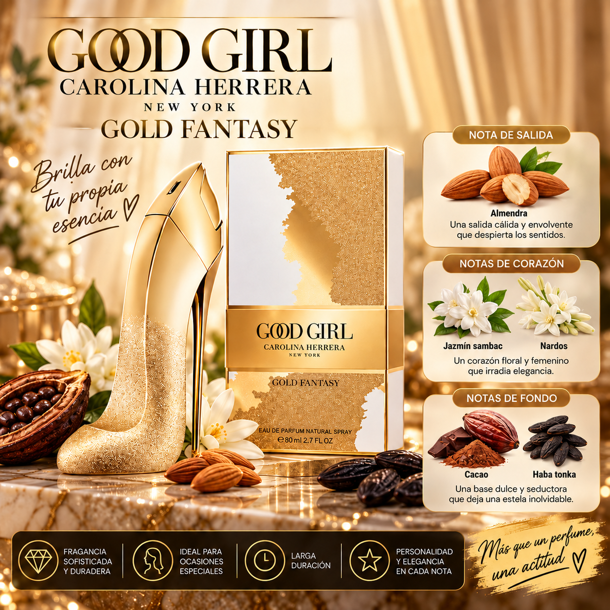 Perfume Good Girl Gold Fantasy de Carolina Herrera