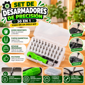 Set de desarmadores de precisión