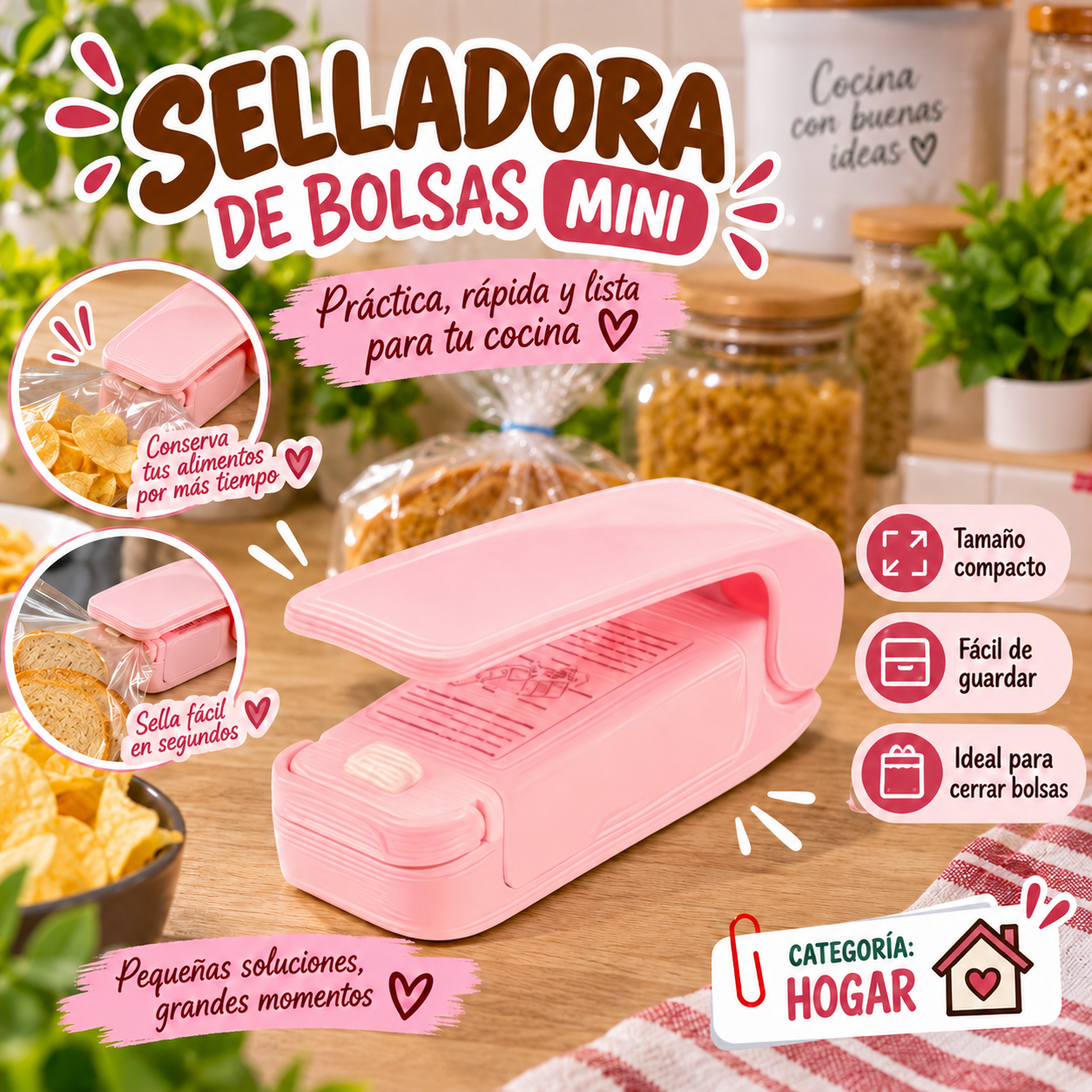Selladora De Bolsas Mini